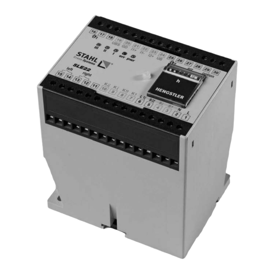 STAHL SLE22 TRANSLATION OF ORIGINAL OPERATING INSTRUCTIONS Pdf Download