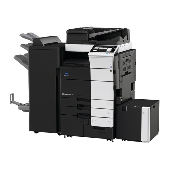 KONICA MINOLTA BIZHUB C759 QUICK MANUAL Pdf Download | ManualsLib