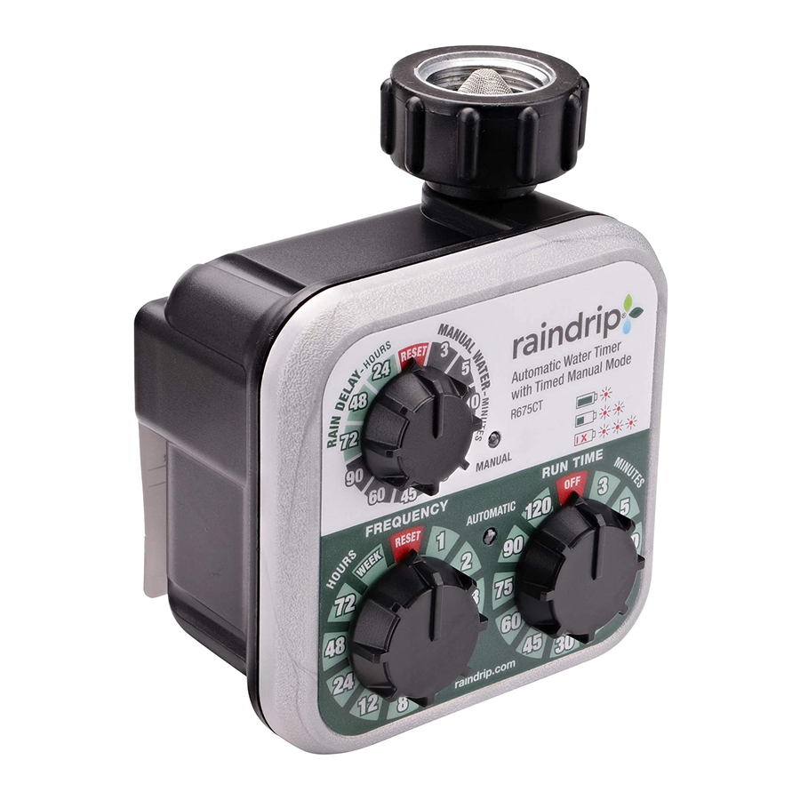 RAINDRIP R675CT INSTALLATION & PROGRAMMING Pdf Download ManualsLib