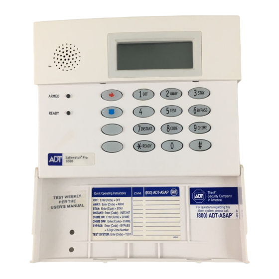 ADT SAFEWATCH PRO 3000 PROGRAMMING MANUAL Pdf Download ManuaLib ADT SAFEWATCH PRO 3000 PROGRAMMING MANUAL Pdf Download ManuaLib