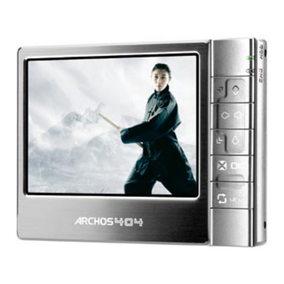 Archos 404 User Manual