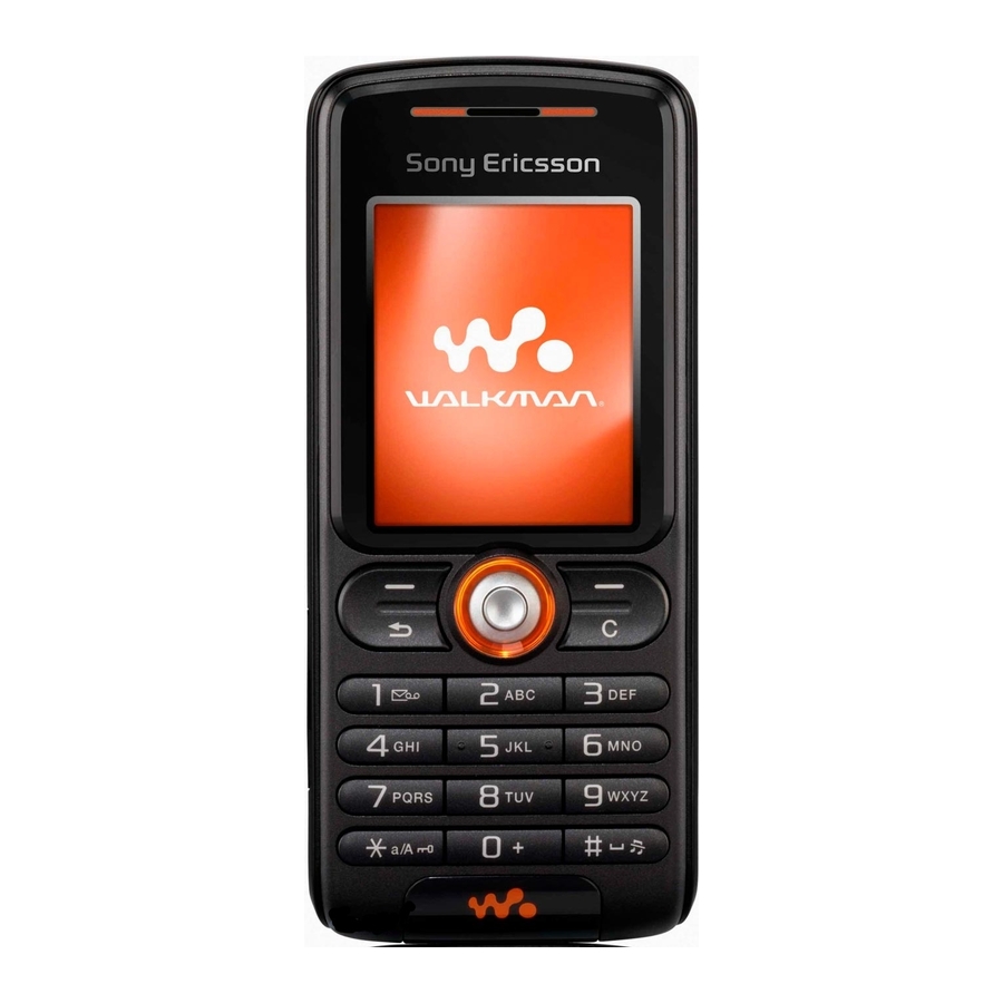 Sony Ericsson Walkman W200 Technical Specification