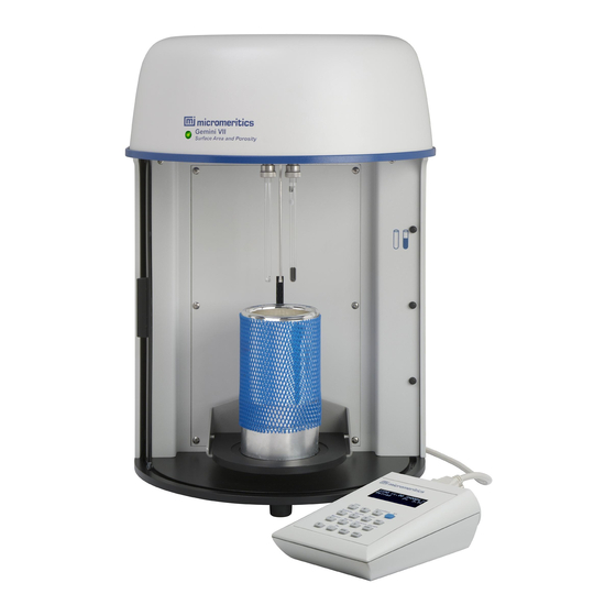 Micromeritics Gemini VII 2390 Confirm Installation Instructions And Checklist