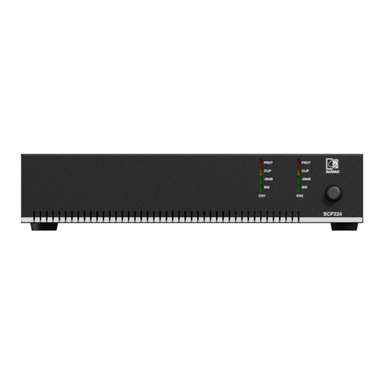AUDAC SCP2 Series User Manual