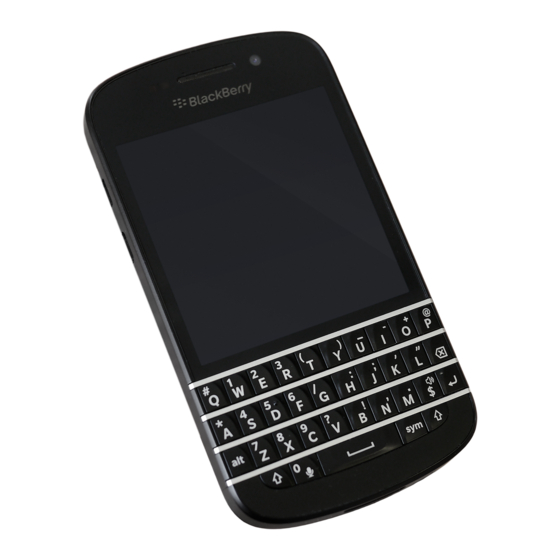Blackberry Q10 Version: 10.1 User Manual