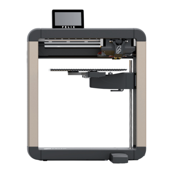 Felix printers Pro 2 Touch Quick Start Manual