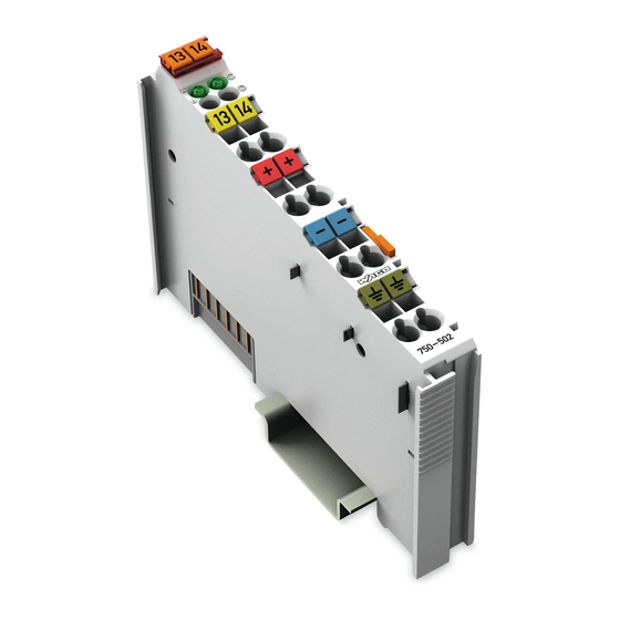 WAGO -I/O-SYSTEM 750 Manual