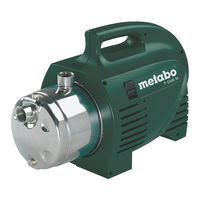 Metabo Pump P 5500 M Operating Instructions Manual
