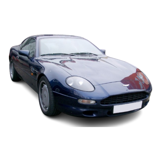 Aston Martin DB7 Workshop Manual