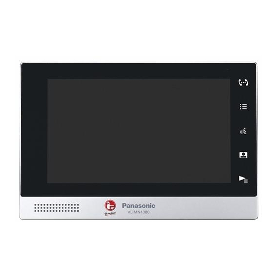 PANASONIC VL-MN1000 INSTALLATION AND OPERATING INSTRUCTIONS MANUAL Pdf  Download | ManualsLib