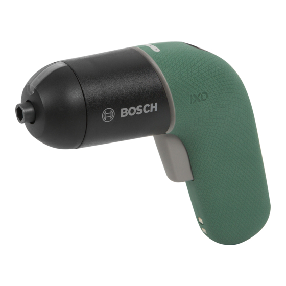 Bosch ixo cordless online screwdriver manual