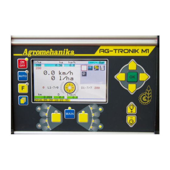 Agromehanika Ag-tronik M1 Instructions For Use Manual