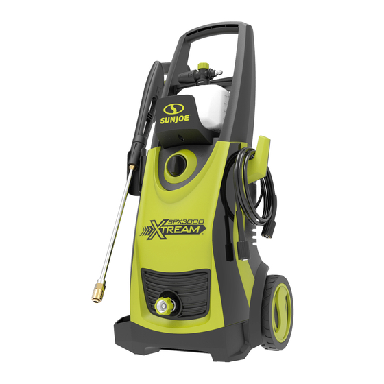 SNOWJOE SUNJOE SPX3000-XT-RM Operator's Manual