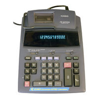 Casio DR-250HD - Printing Calculator User Manual
