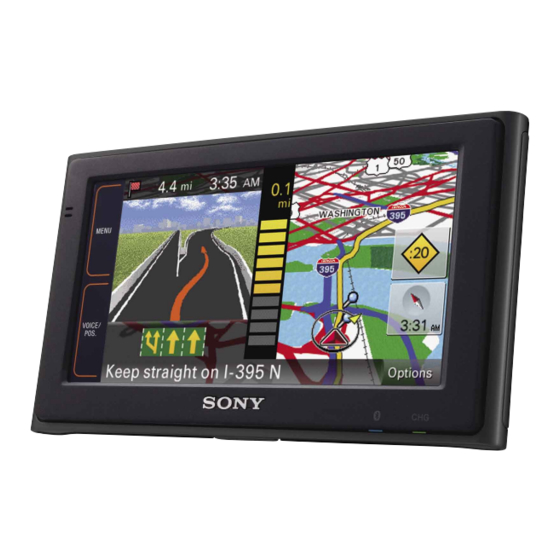 Sony NV-U94T - Automotive GPS Receiver Manuals