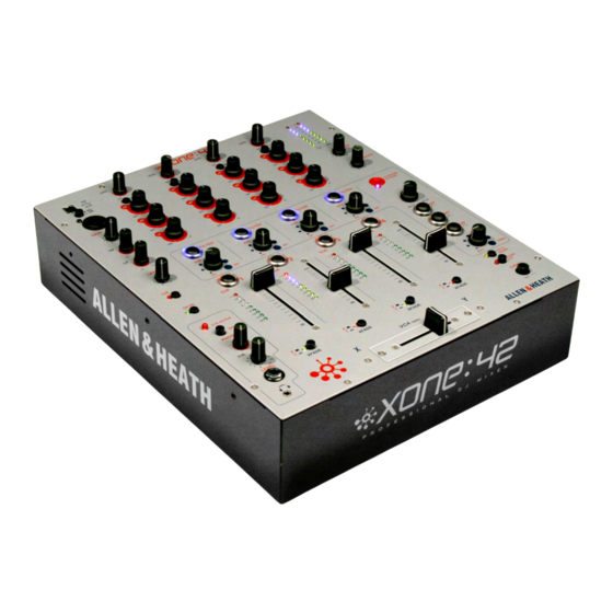 ALLEN & HEATH XONE:42 User Manual