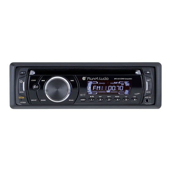 Planet Audio P375UA User Manual