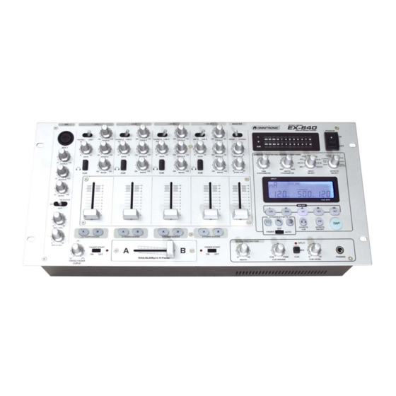Omnitronic Club-mixer EX-840 User Manual