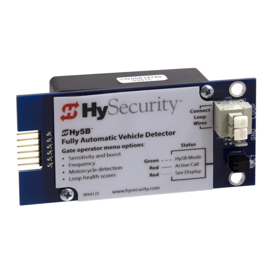 NICE HYSECURITY HY5B INSTALLATION INSTRUCTIONS Pdf Download ManualsLib