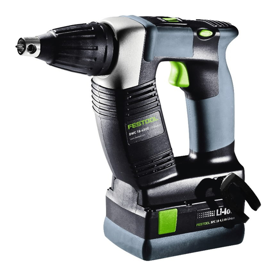 Festool DURADRIVE DWC 18-2500 Operating Manual