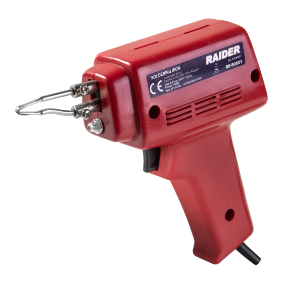Raider RD-SOG03 User Manual