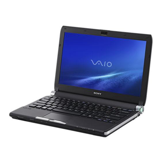 Sony VGN-TT160N - VAIO TT Series Manuals