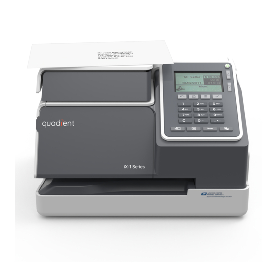 QUADIENT IX1 SERIES USER MANUAL Pdf Download ManualsLib