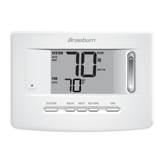 Braeburn PREMIER Series Installer's Manual