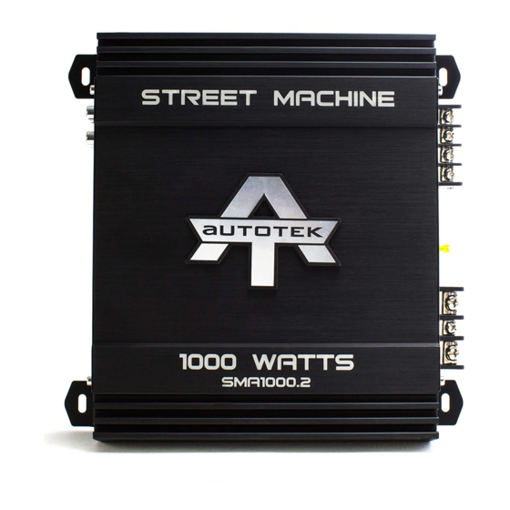 Autotek SMA1000.2 Quick Start Installation Manual