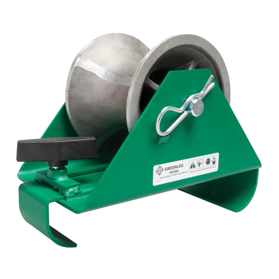 Greenlee 660QA Instruction Manual