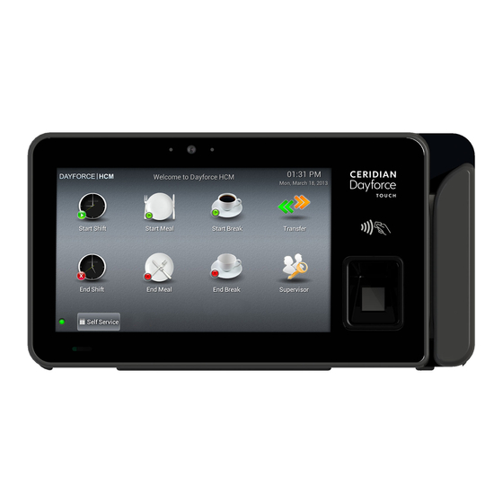 CERIDIAN DAYFORCE TOUCH CLOCK USER MANUAL Pdf Download ManualsLib