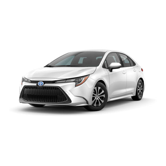 Toyota Corolla Hybrid 2020 Owner's Manual