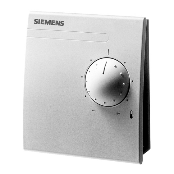 Siemens QAX30.1 Quick Start Manual