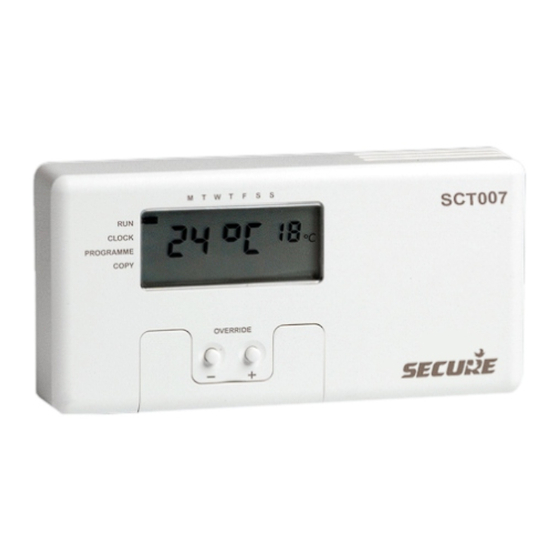 Secure SCT007 User Operating Instructions Manual