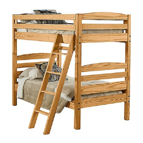 THIS END UP FURNITURE BUNK BED 08001 Assembly And Safety Instructions