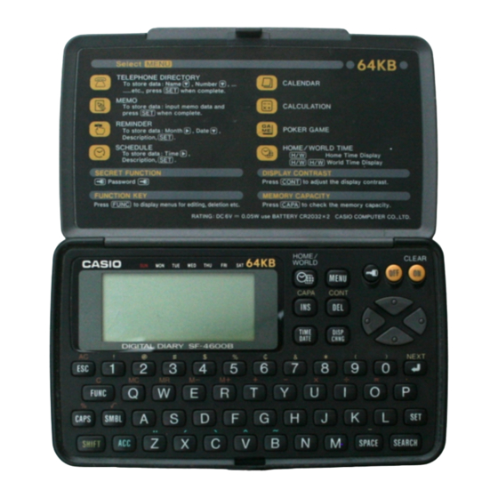 Casio SF-4400 Service Manual & Parts List
