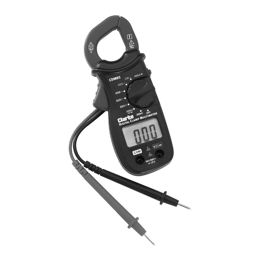 Clarke CDM85 User Instructions
