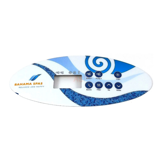 Gecko BAHAMA SPAS Quick Reference Card