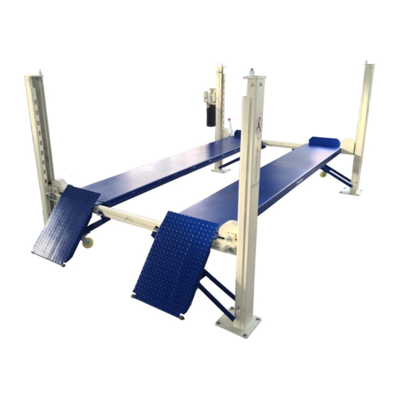 Jema Autolifte JA3500F Installation, Operation And Maintenance Manual