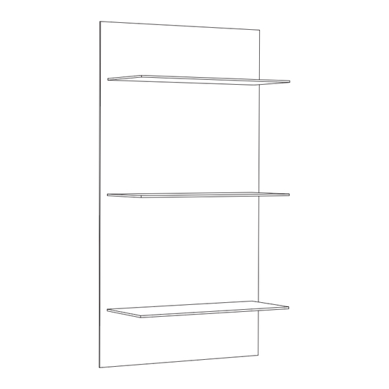 ferm living Lager Wall Shelf Triple Assembly Manual
