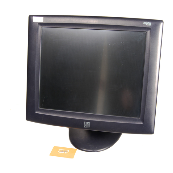 Elo TouchSystems Entuitive 1725L Series User Manual