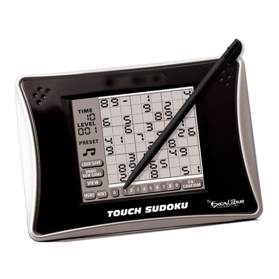 Einstein Touch SuDoku User Manual