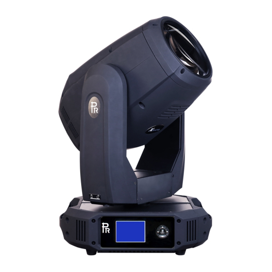 PR Lighting XR480 BEAM Manuals