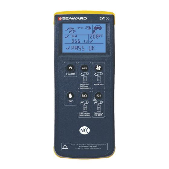 SEAWARD EV100 OPERATING INSTRUCTIONS MANUAL Pdf Download ManualsLib