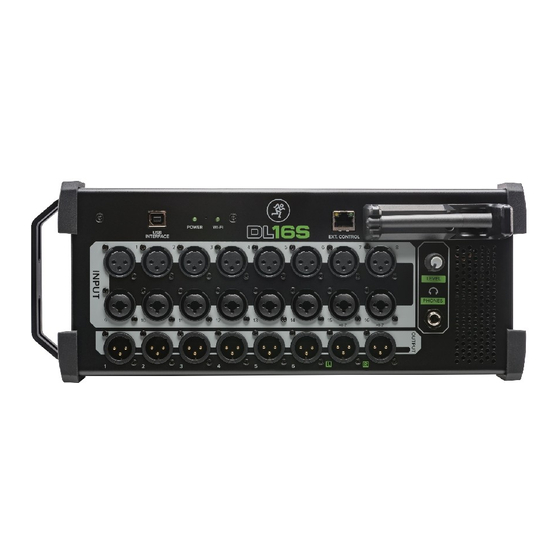 MACKIE DL16S QUICK START MANUAL Pdf Download ManualsLib