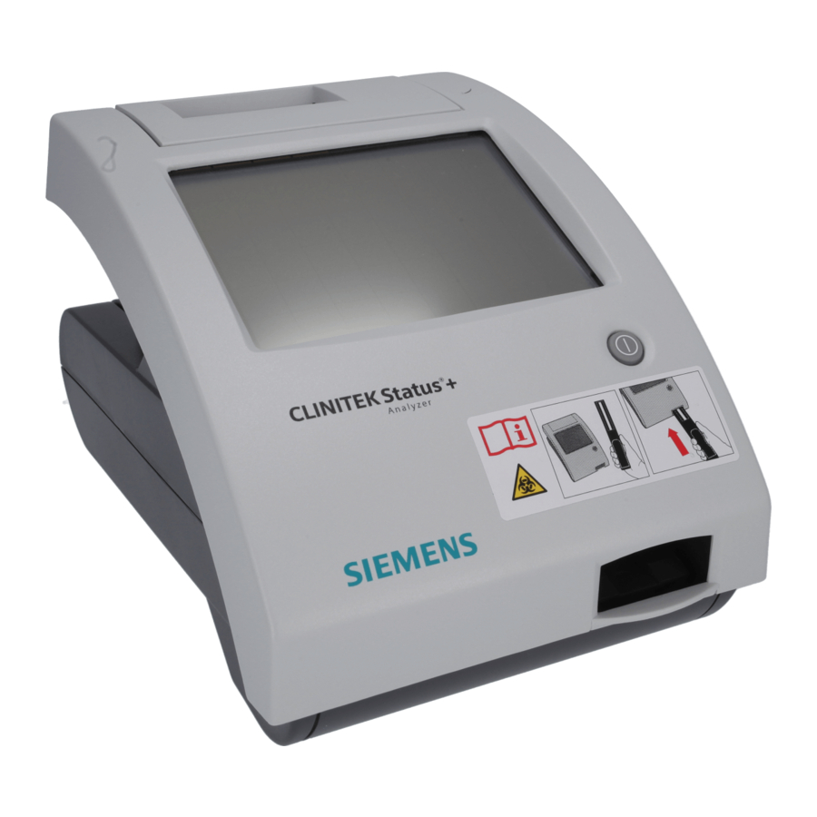 Siemens CLINITEK Status+ Manuals