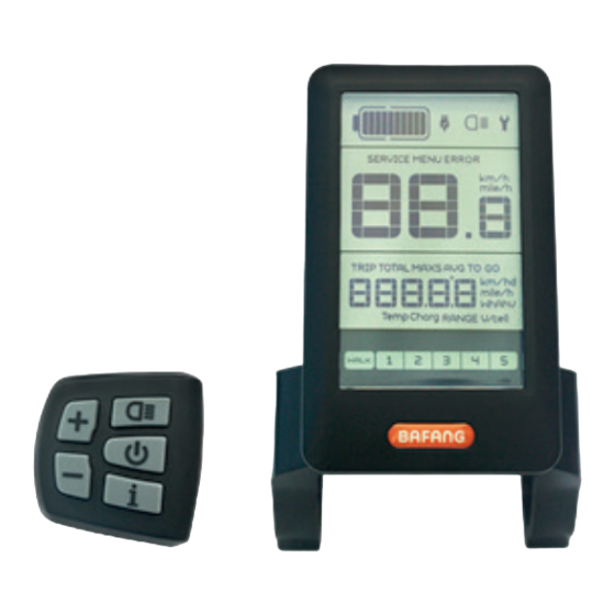 BAFANG DP C10.UART Manual