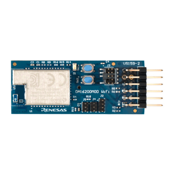 Renesas DA16200 Pmod US159-DA16200MEVZ Manual