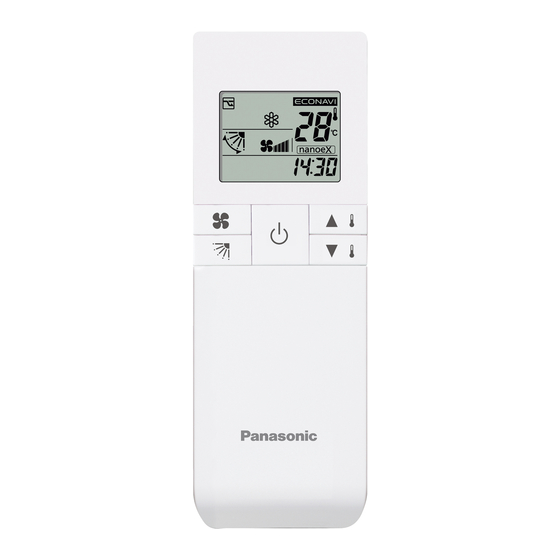 Panasonic CZ-RWS3 Installation Instructions Manual