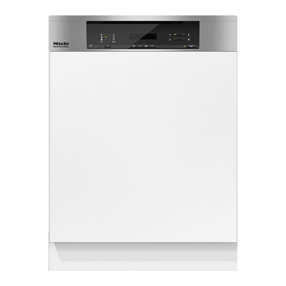 Miele professional PG 8130i Operating Instructions Manual